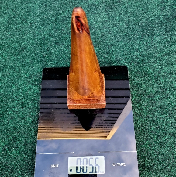 VTG MCM Easter Island Style Handcarved Wood Eyeglasses Stand 7in - Picture 11 of 11